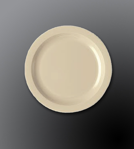 Narrow Rim Ceramic Dinnerware Dover White Plate 6.375" Dia.